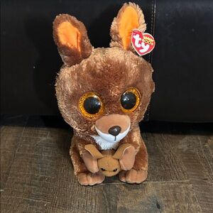 Ty Beanie Boos Kipper 6"‎ Plush Kangaroo with Joey Has Tags